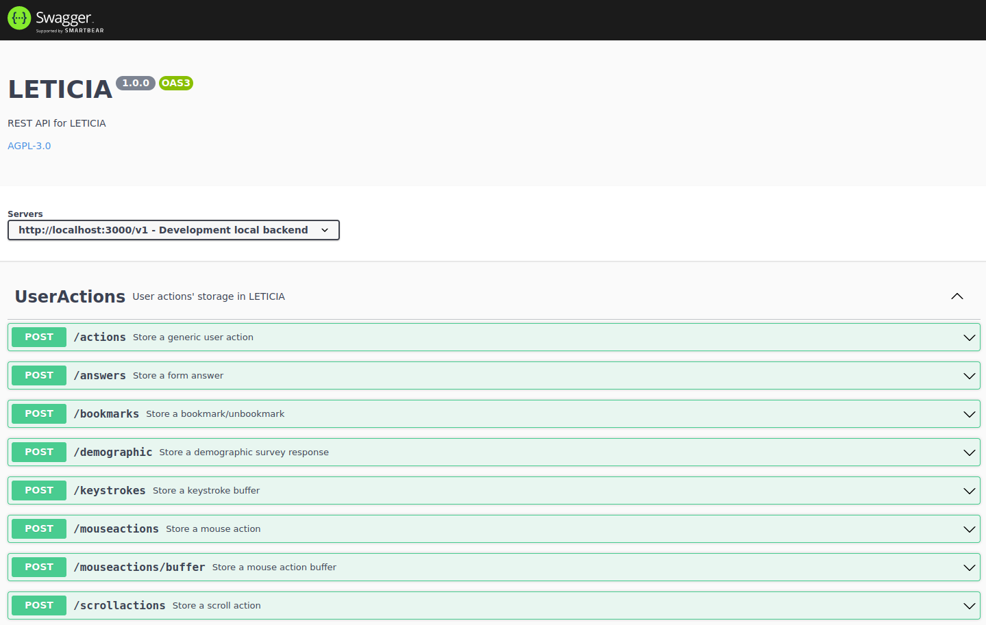 OpenAPI Interface 1